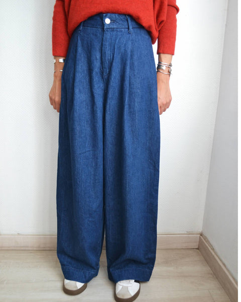 Pantalon larges jambes denim Brut