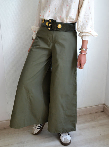 Pantalon Large Kaki