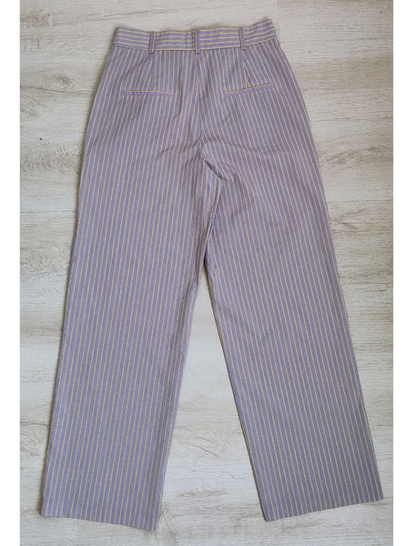 Pantalon Rayée Lilas