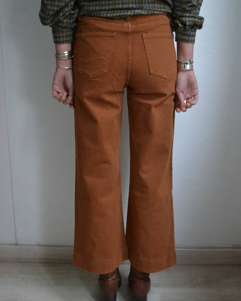 Jean Marron Flare Oraije