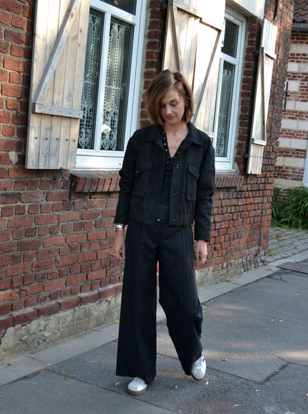 Pantalon Laine rayé Neuf