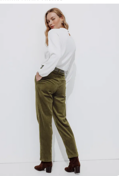 Pantalon Velours côtelé Kaki