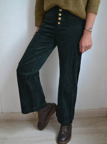 Pantalon Velours Côtelé Flare Oraije