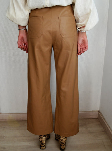 Pantalon Simili Camel Oraije