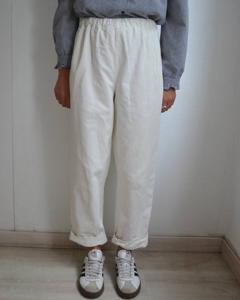 Pantalon Velours blanc Mika Elles