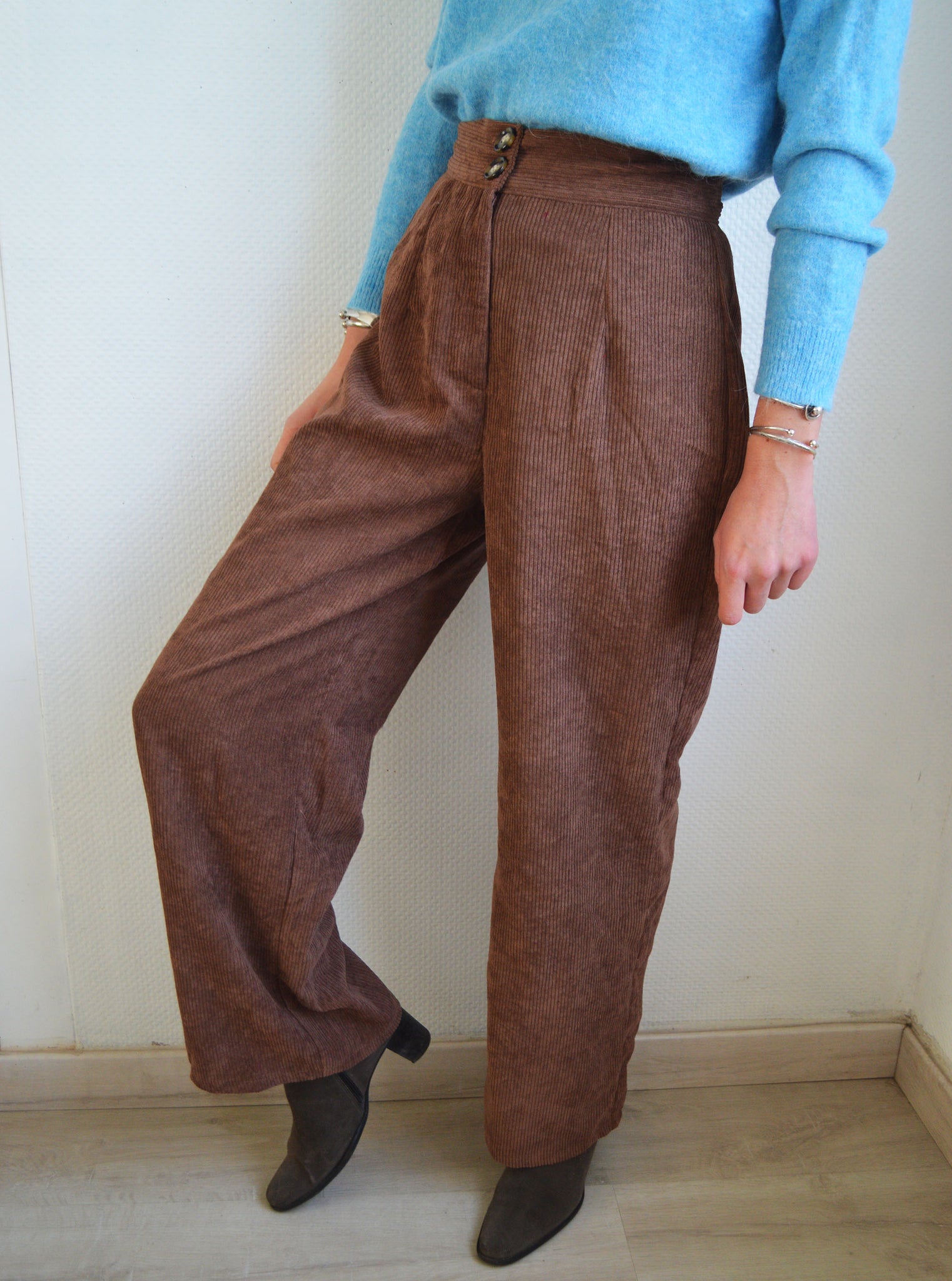 Pantalon Velours Chocolat