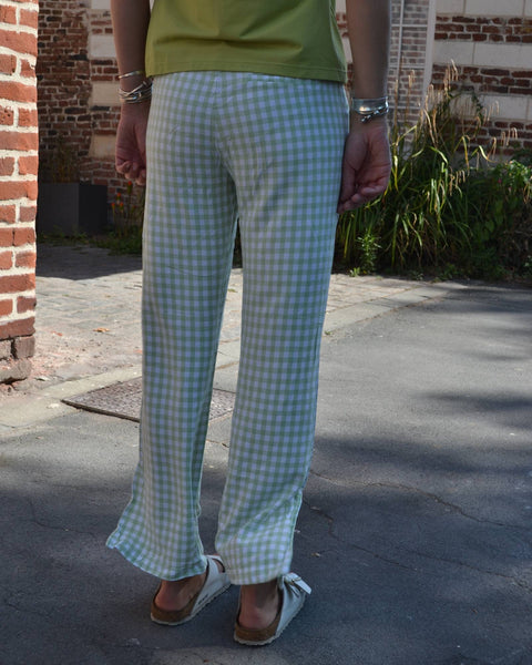 Pantalon Vert Vichy
