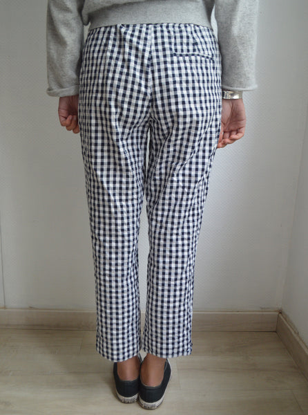 Pantalon Vichy Marine