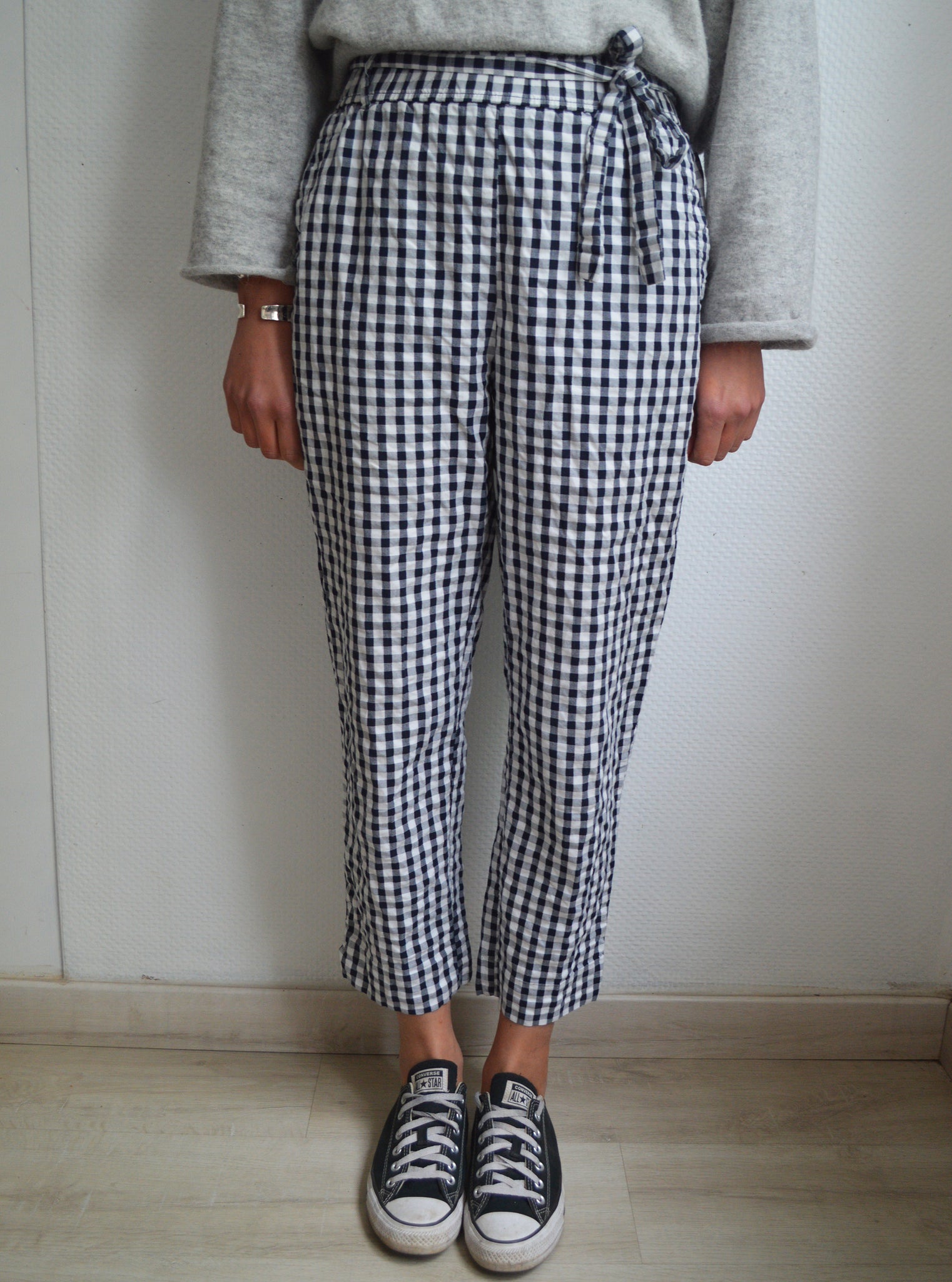 Pantalon Vichy Marine