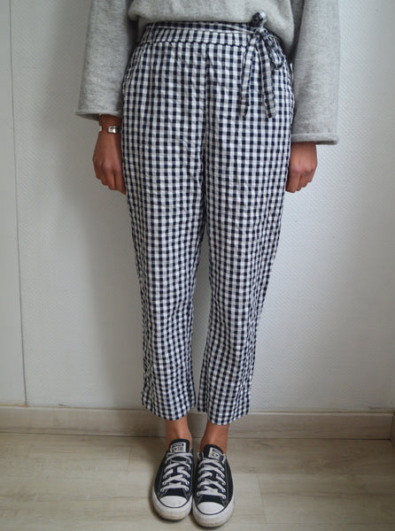 Pantalon Vichy Marine