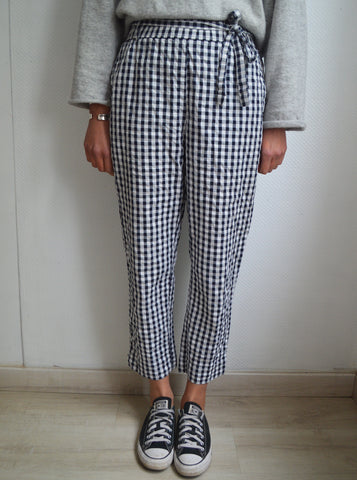 Pantalon Vichy Marine