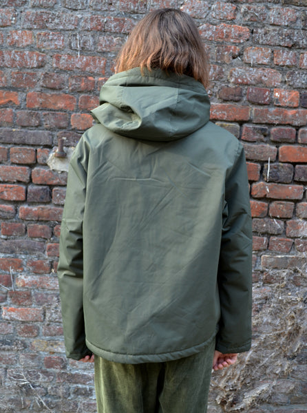 Veste Parka Kaki Fourrée Léopard Escandelle