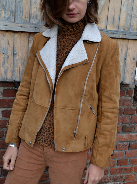 Veste Perfecto Cuir Camel