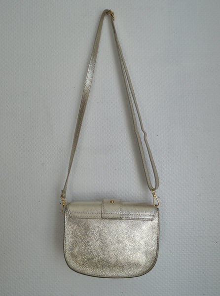 Petit sac italien argenté
