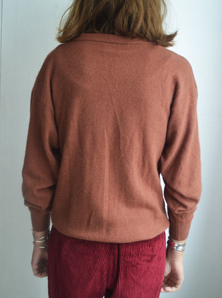 Pull Angora Brique