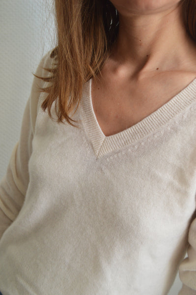 Pull Crème Cachemire