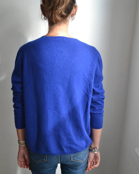 Pull Bleu électrique Cachemire