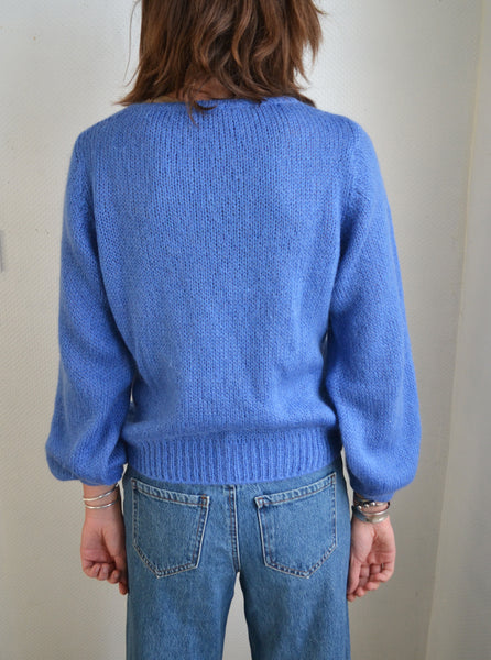 Pull Bleu Mohair Maelys Paris