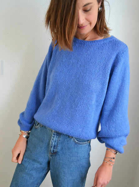 Pull Bleu Mohair Maelys Paris