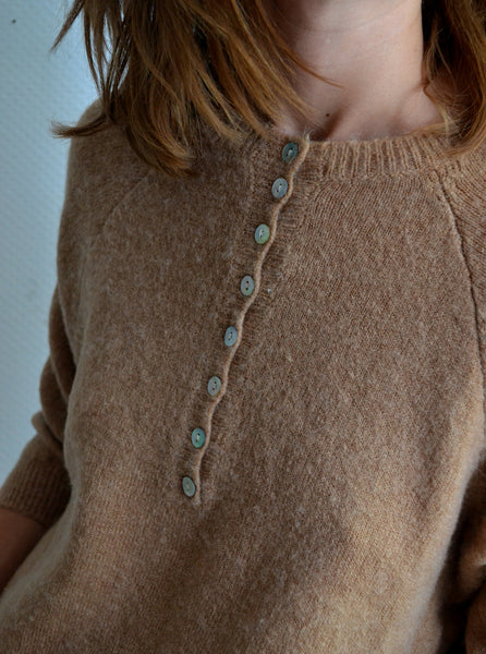 Pull boutonné Sable