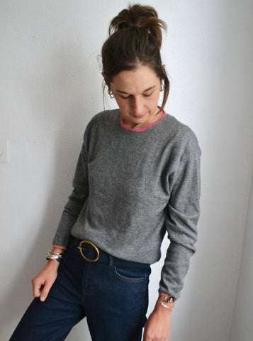 Pull en Cachemire Brunello Cucinelli Gris