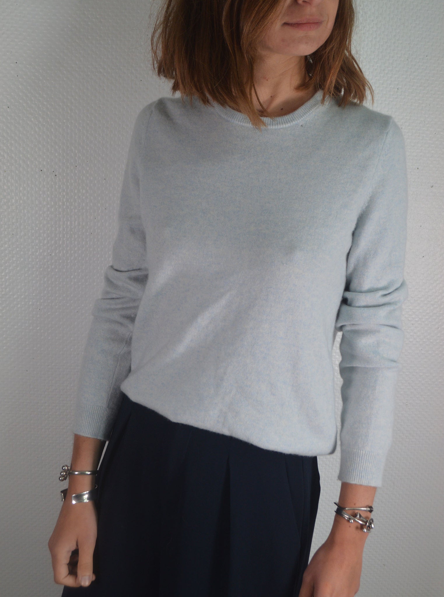 Pull Cachemire Eric Bompard Ciel