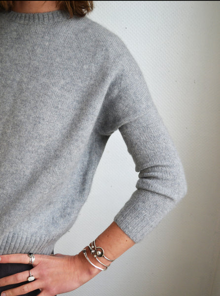 Pull Gris Cachemire Kujten