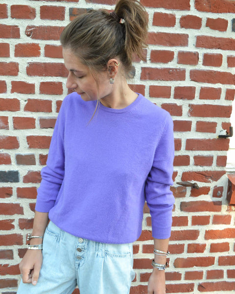 Pull Lilas en cachemire Eric Bompard