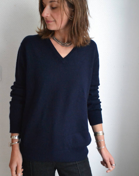 Pull Cachemire Marine Eric Bompard