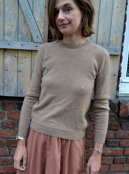 Pull Beige Chiné Cachemire Monoprix