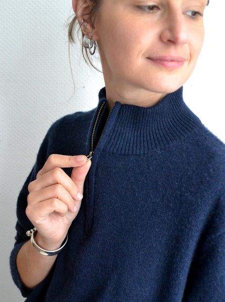 Pull en Cachemire NotShy Marine