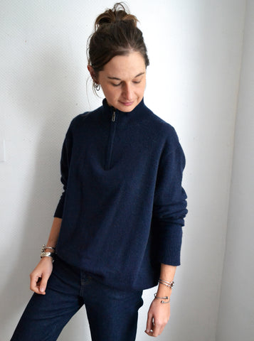 Pull en Cachemire NotShy Marine