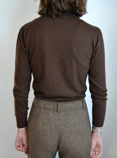 Pull Col Roulé Choco