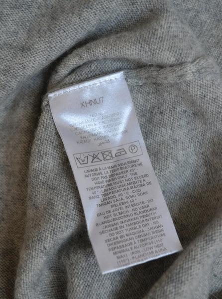 Pull col V Gris Cachemire