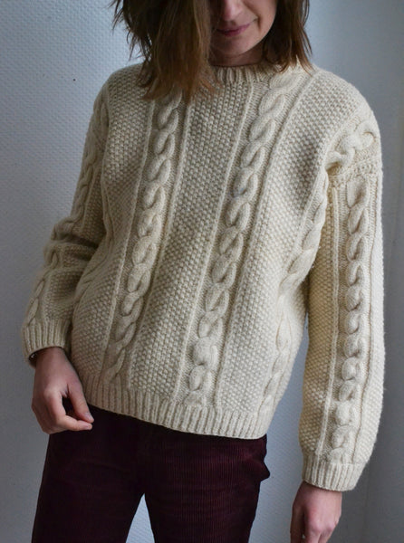 Pull écru Fait Main