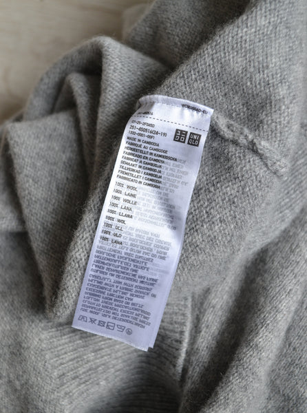 Pull Gris Laine Uniqlo