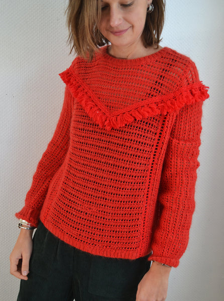 Pull Gaston rouge Sézane