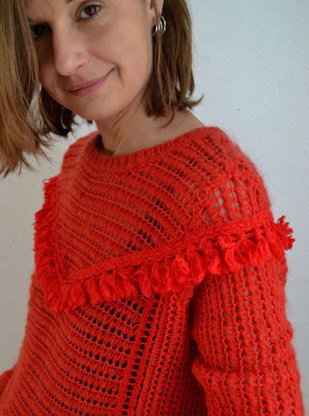 Pull Gaston rouge Sézane