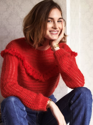 Pull Gaston rouge Sézane