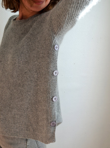 Pull Gris Boutonné