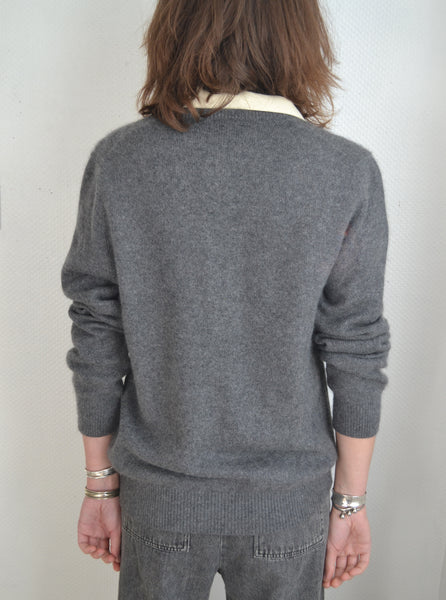 Pull Gris Cachemire Eric Bompard