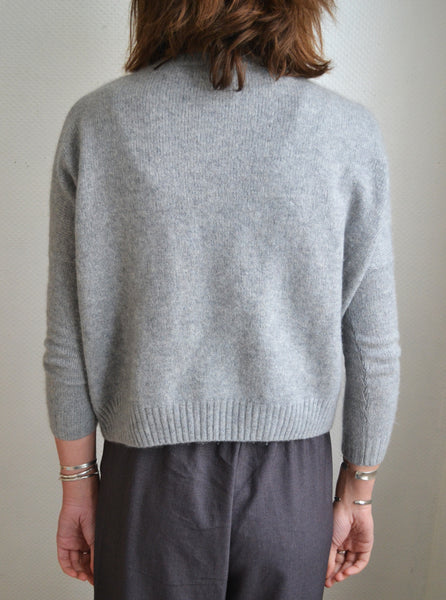 Pull Gris Cachemire Kujten