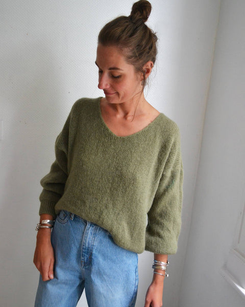 Pull Italien Kaki