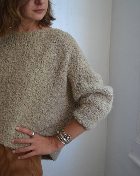 Pull laine bouclée