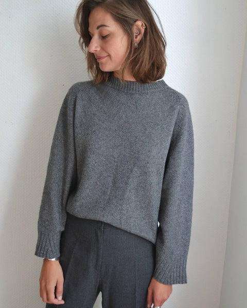 Pull Laine Gris Massimo Dutti