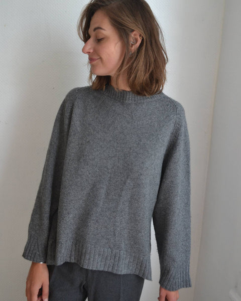 Pull Laine Gris Massimo Dutti