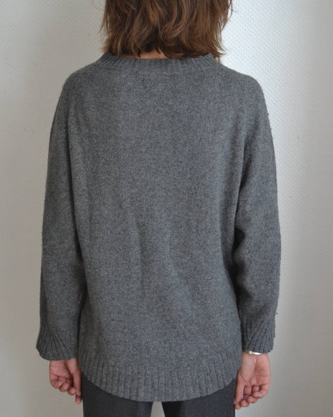 Pull Laine Gris Massimo Dutti