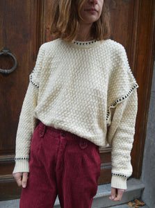 Pull Maille Crème