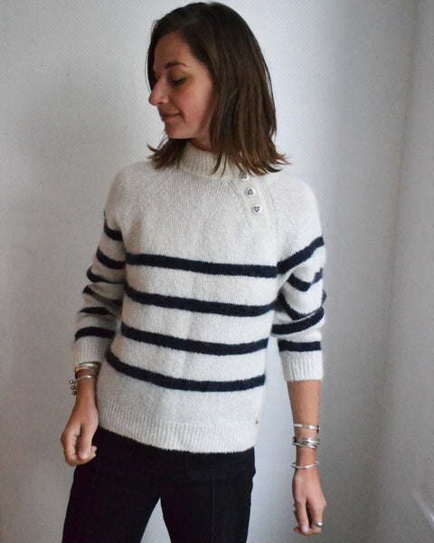 Pull Mohair Marin Des Petits Hauts