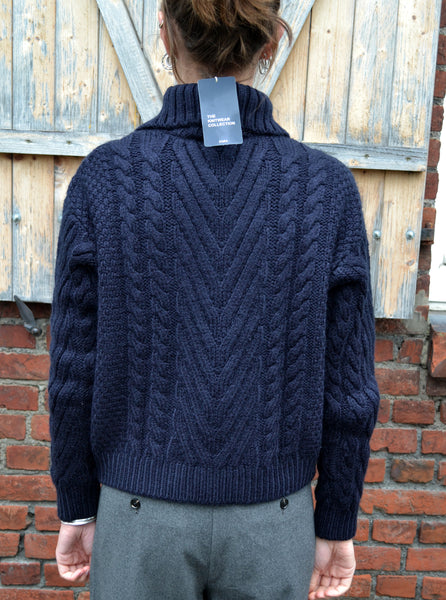 Pull Marine Torsadé Neuf